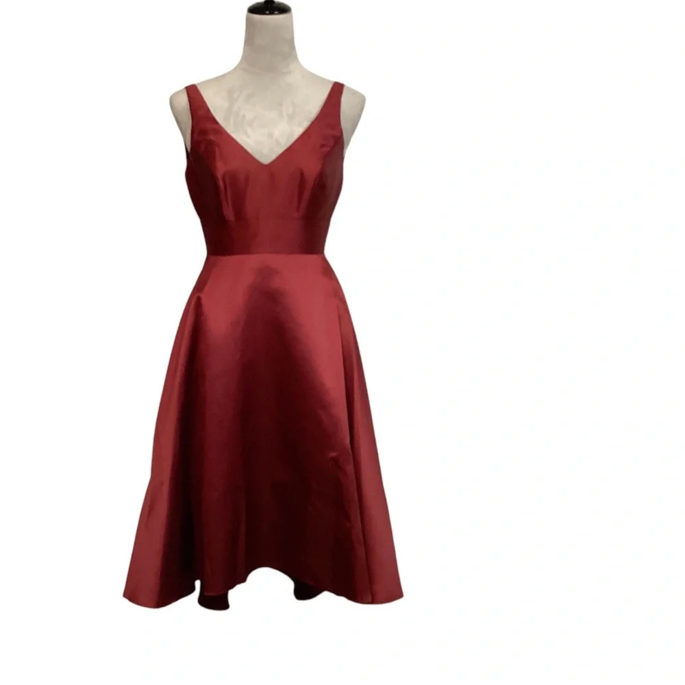 ALFRED SUNG Dress Elegant Bridesmaid Formal Event Classic Timeless Womens SZ 0